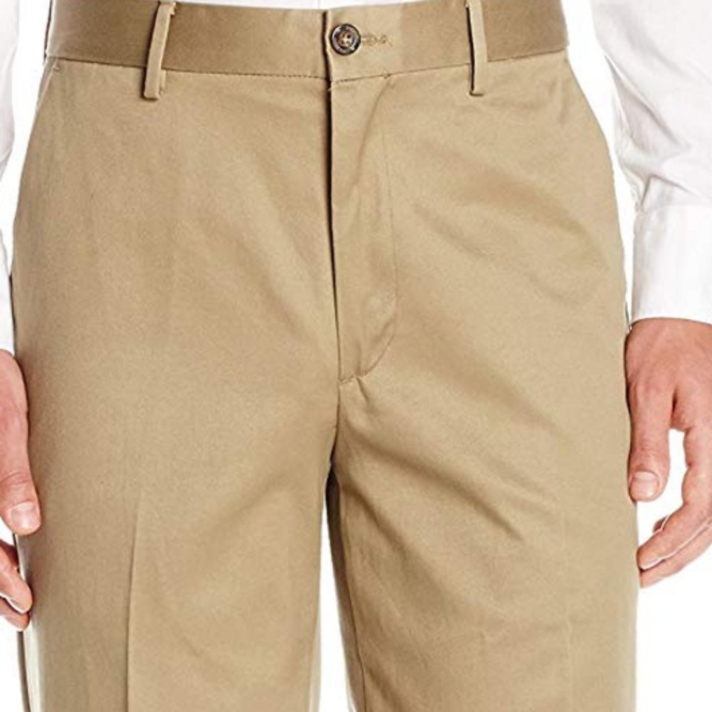 Dockers Men's City Tech Trouser Straight Fit Smart 33 x 32 Beige Khaki